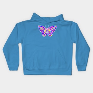 Pretty Pink Butterfly Kids Hoodie